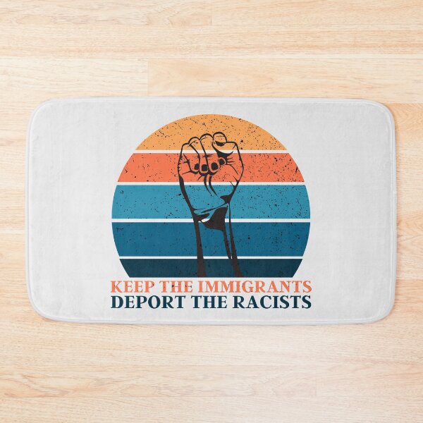 Item preview, Keep The Immigrants Deport The Racists | Retro Equality Sunset 4 designed and sold by KauzSL.