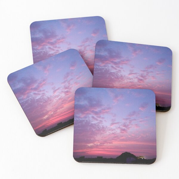 Item preview, Candy pink Sky Cotton clouds  designed and sold by HappyPrints ⭐⭐⭐⭐⭐.