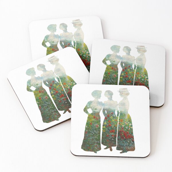 Item preview, Victorian watercolor garden silhouette designed and sold by creativecaileigh.