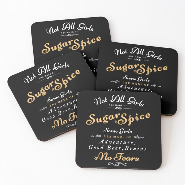 Item preview, Not All Girls are made of Sugar and Spice | Funny Fall Quote designed and sold by CarpeDiemLife.