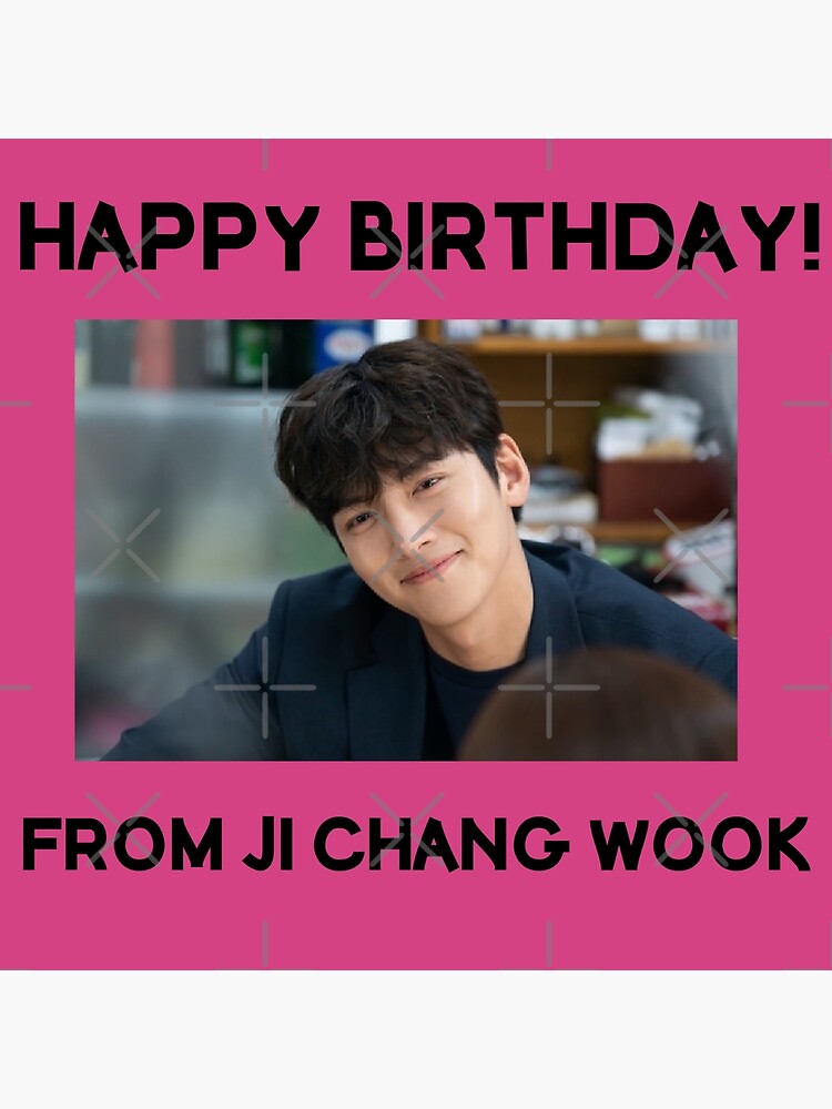 “Happy Birthday From Ji Chang Wook " Poster by kpopkdramamerch | Redbubble