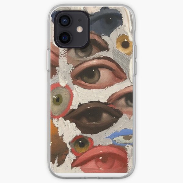 aesthetic vintage eye painting design iPhone Soft Case