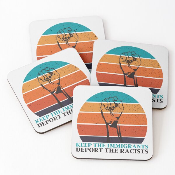 Item preview, Keep The Immigrants Deport The Racists | Retro Equality Sunset 5 designed and sold by KauzSL.