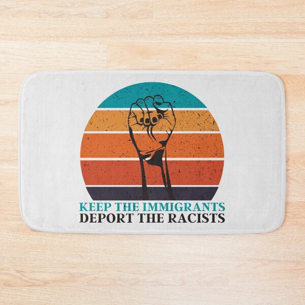 Item preview, Keep The Immigrants Deport The Racists | Retro Equality Sunset 5 designed and sold by KauzSL.
