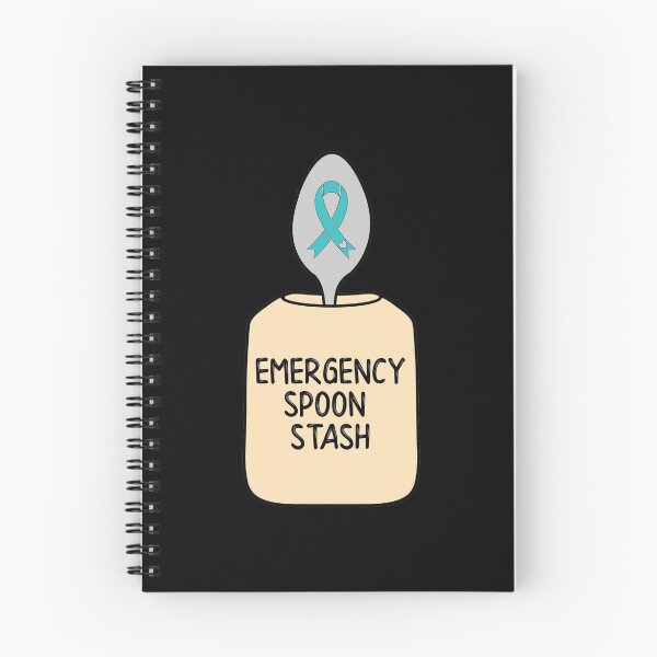 Item preview, Dysautonomia Emergency Spoon Stash  - Teal Awareness Ribbon Spoons for October designed and sold by NotEnoughSpoons.