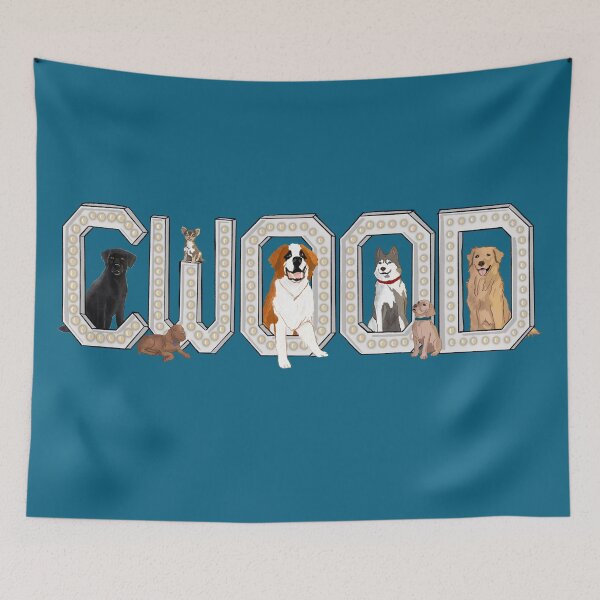 Item preview, CWOOD (Collingwood) Dogs designed and sold by Quick Brown Fox Canada.