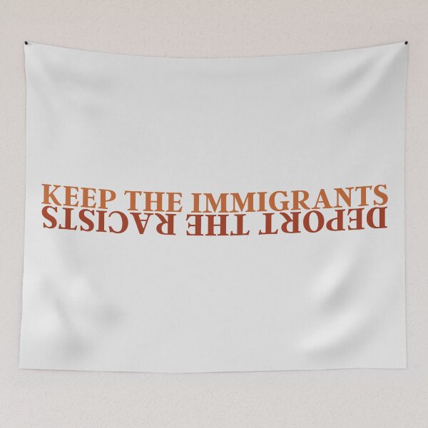 Item preview, Keep The Immigrants Deport The Racists | Fight For Equality | Inverted Text designed and sold by KauzSL.