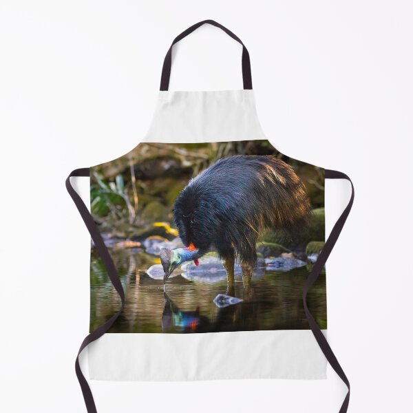 Item preview, Cassowary drinking from a tropical stream designed and sold by Jaykayl.
