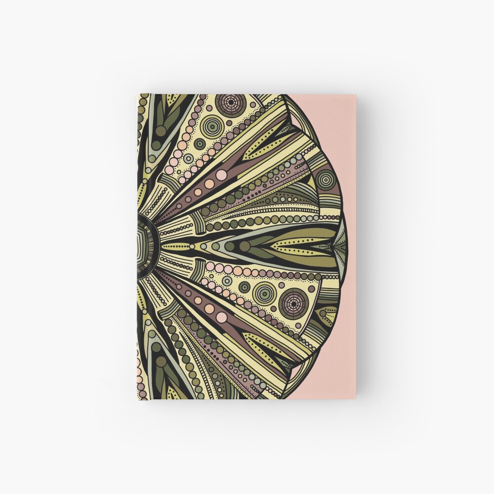 Seaside Urchin Mandala Hardcover Journal