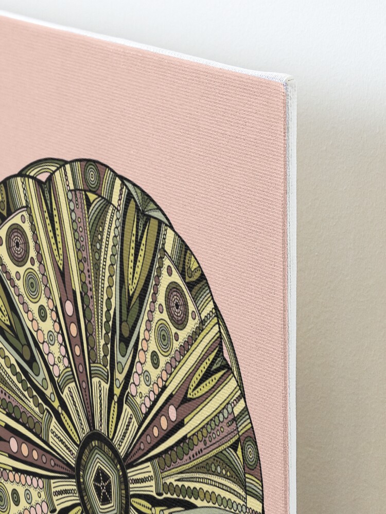 Alternate view of Seaside Urchin Mandala Mounted Print