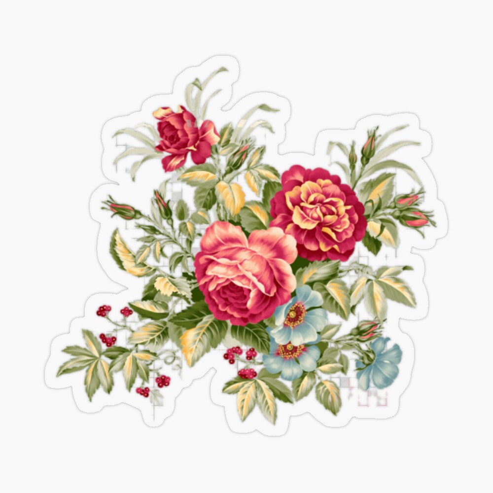 Rose Stickers, Flower Sticker Pack, Scrapbooking Stickers, Floral