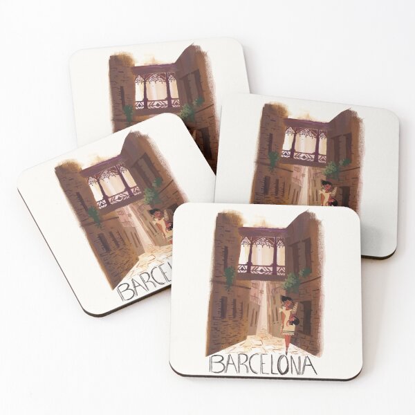 Item preview, Barcelona Spain Travel by Bowe designed and sold by digitalvintage.