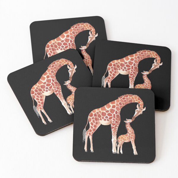 Item preview, Cute Awesome Giraffe Mother And Baby Calf designed and sold by ManishDayal.