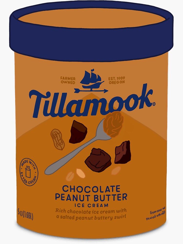 "Tillamook Ice Cream" Sticker for Sale by OlesCanOlesWill | Redbubble