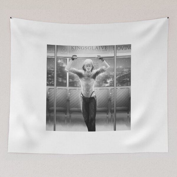 Item preview, Prompto on the Subway - black and white designed and sold by thwippersnapple.