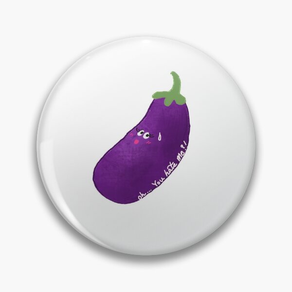 Item preview, Cute Eggplant illustration, Kawaii Nasu designed and sold by Happy Life Graphics.