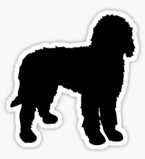 Labradoodle Silhouette Sticker