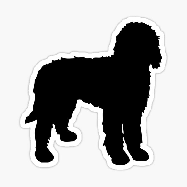 Labradoodle Silhouette Sticker