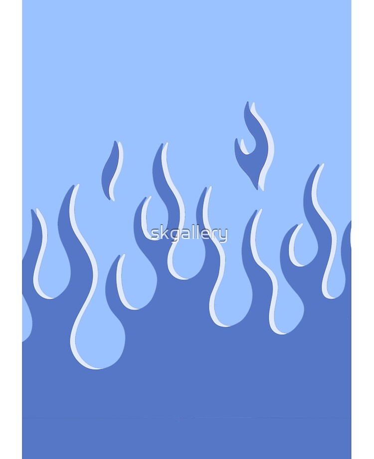 Funda y vinilo para iPad for Sale con la obra «llamas azules» de skgallery