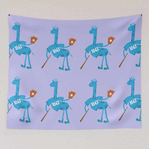 Item preview, Blue Giraffe - baseball player designed and sold by bluegiraffekids.