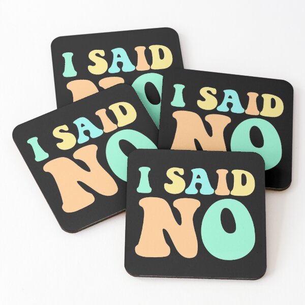 Item preview, I Said No Pastel Typography designed and sold by chrismanubag.