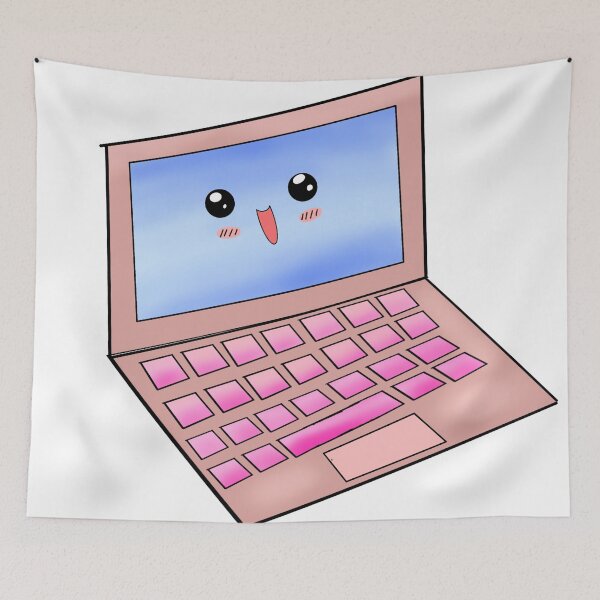 Item preview, Laptop Pink Chibi designed and sold by SunsetApple.