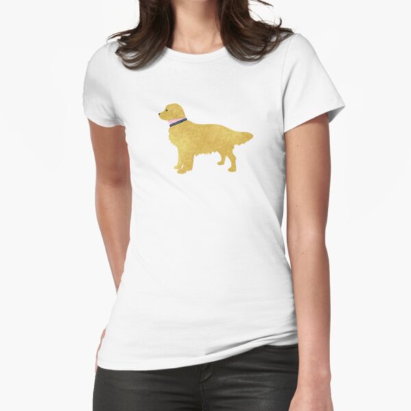 Adretter goldener Apportierhund Tailliertes T-Shirt