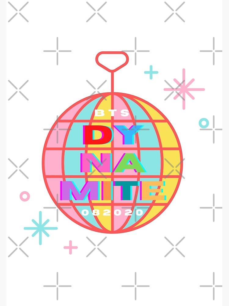 "BTS Dynamite in retro pastels (disco!!) 2" Poster for Sale by