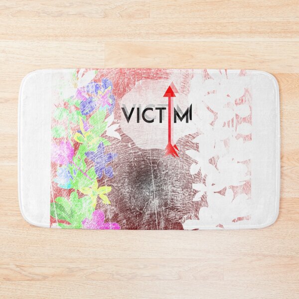 Item preview, Victim text artwork with Arrow and Little Flowers designed and sold by SueSakpal.