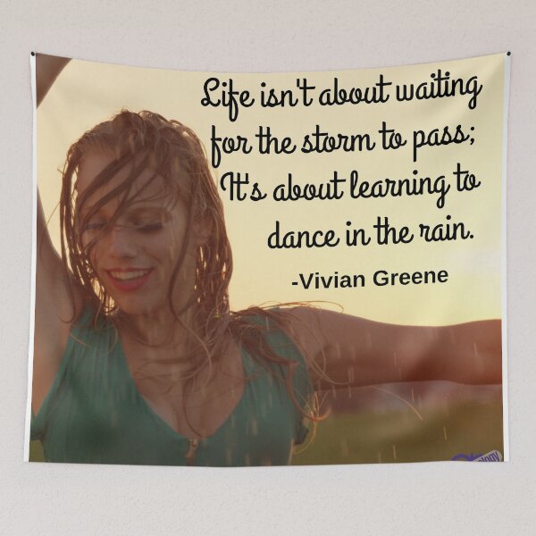 Item preview, Life isn't about waiting for the storm to pass designed and sold by Caregiverology.