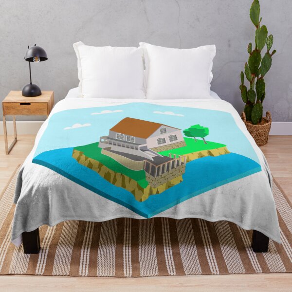 Item preview, Isometric country house by the lake designed and sold by AlenserArt.