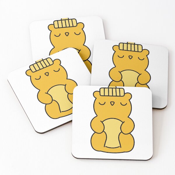 Item preview, Kawaii Honey Bear Cute Squeeze Bottle Golden Yellow Design designed and sold by mariekawaii.