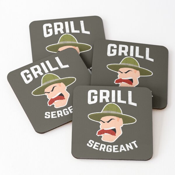 Item preview, Grill Sergeant Funny BBQ Meat Grilling Fathers Day designed and sold by DamnGoodDesign.