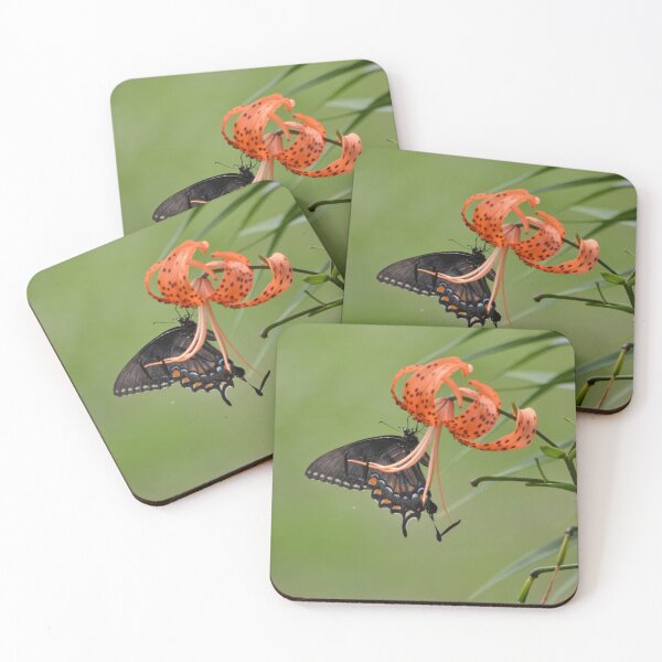 Item preview, Tiger Lily with Butterfly designed and sold by Kat's Fine Art Studio.