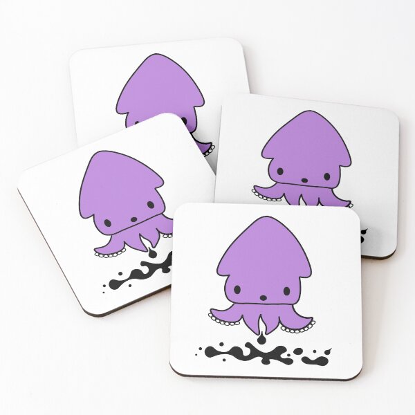 Item preview, Kawaii Squid Inking Cute Sea Creatures  designed and sold by mariekawaii.