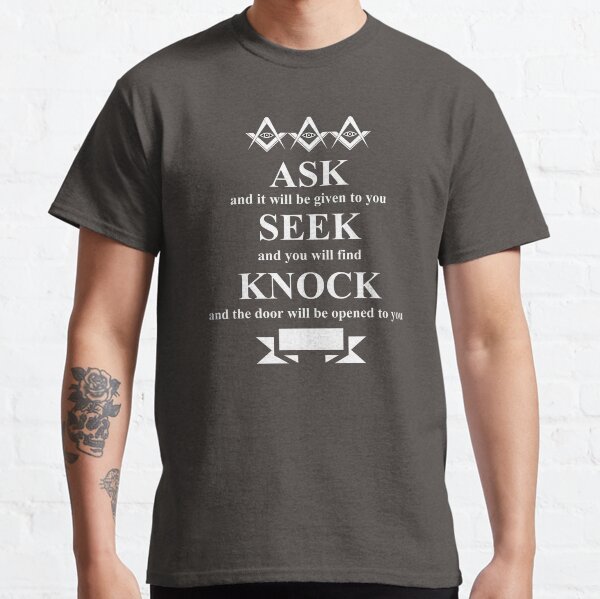 Vista previa del artículo con la obra «Logotipo masónico Logia masónica Illuminati De la oscuridad a la luz Símbolo masónico», diseñado y vendido por TopTeeShop.