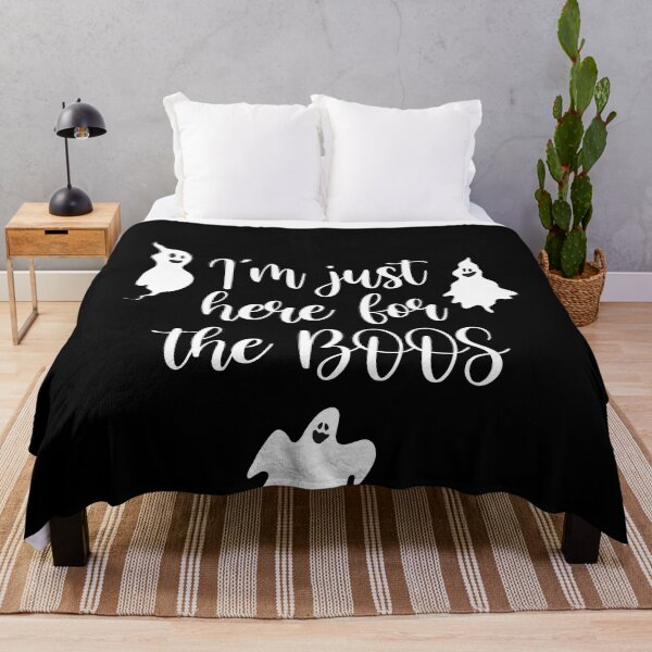 Item preview, I'm Here For The Boos | Funny Cute Spooky Halloween | Punny designed and sold by LushCatDesign.