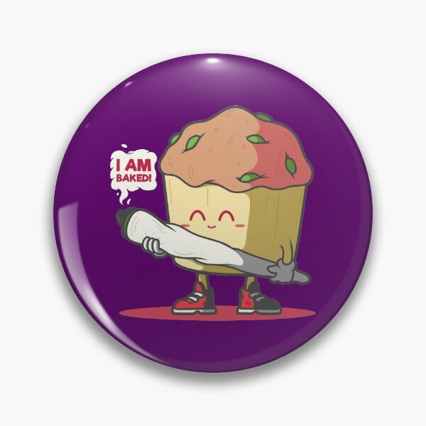 Item preview, Baked Muffin 420 Sticker designed and sold by C-Town Tees.
