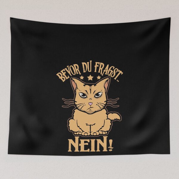 Item preview, Before You Ask No Funny Cat Gift designed and sold by redshirtz.