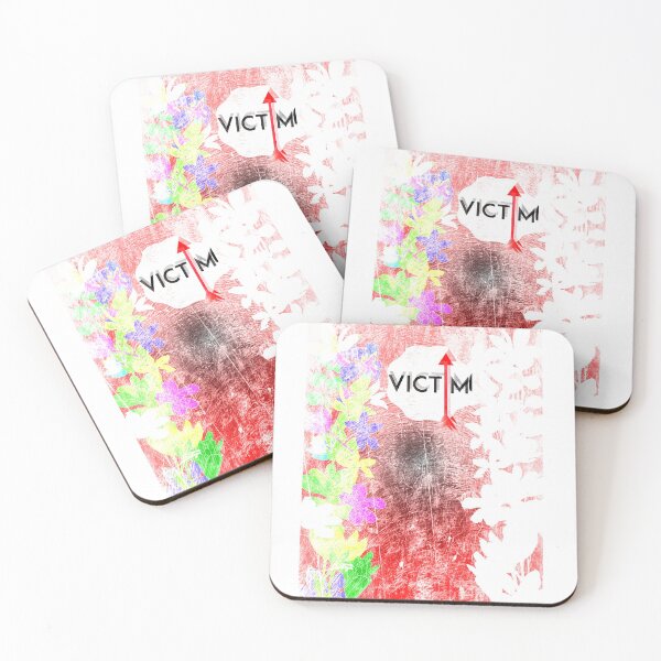 Item preview, Victim text artwork with Arrow and Little Flowers designed and sold by SueSakpal.