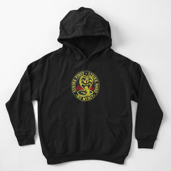 Cobra Kai Sudadera con capucha de mano dura sin misericordia Daniel San Clásico Adulto y Niños Sudadera Con Capucha Top