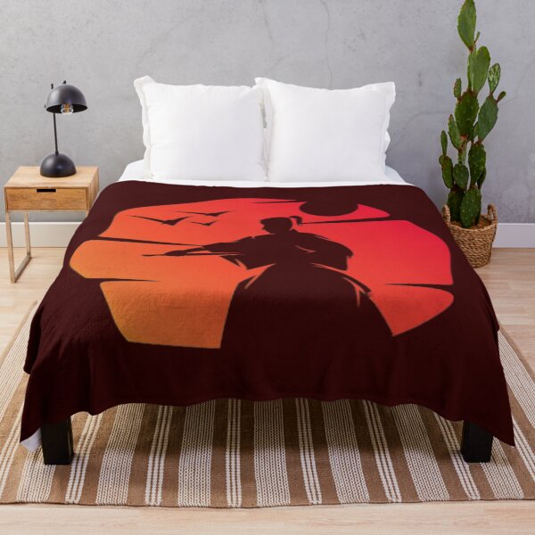 Aperçu de l'œuvre coucher de soleil samouraï créée et vendue par Rakos-Merch.