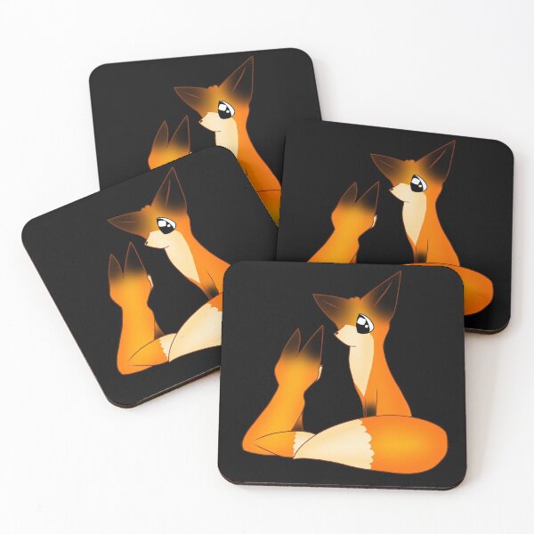 Item preview, Two sitting foxes designed and sold by tusklik.