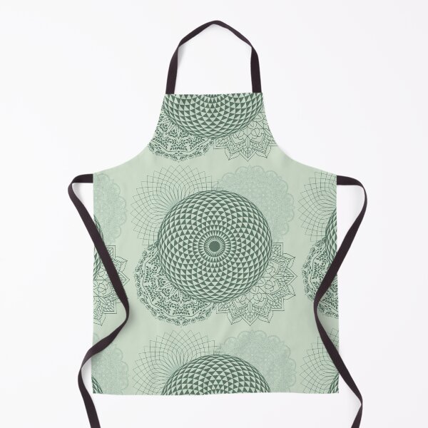 Item preview, Elegant Mandala Collage Faded Green designed and sold by everything4eva.