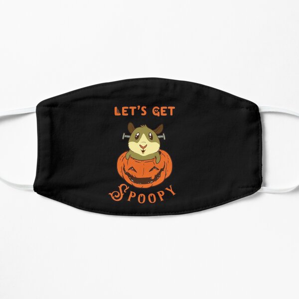 Let’s get spoopy, halloween hamster Flat Mask