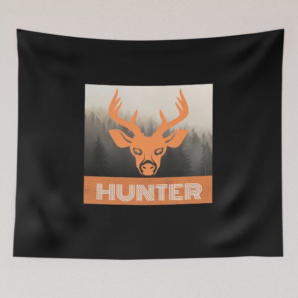 Artikelvorschau, Hirschjäger Retro Buck Jagd Orange entworfen und verkauft von ravixxdesigns.