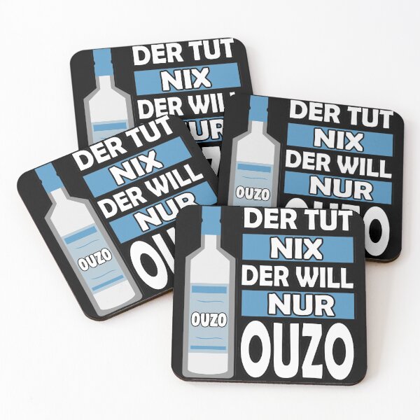 Artikelvorschau, Der tut nix der will nur Ouzo Grieche Griechenland entworfen und verkauft von redshirtz.