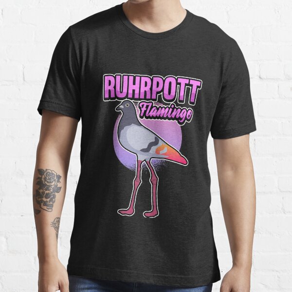 Vista previa del artículo con la obra «Ruhrpott Flamingo Funny paloma del área del Ruhr», diseñado y vendido por redshirtz.