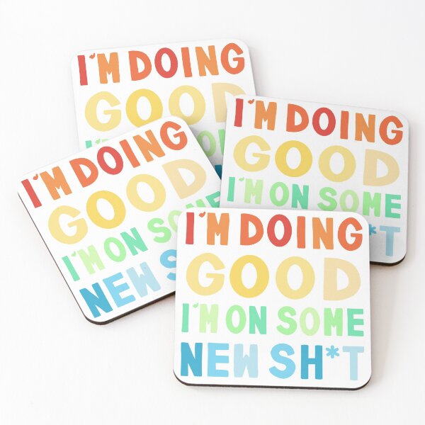 Item preview, I'm Doing Good I'm On Some New Sh*t Taylor Swift The 1 Lyrics - Rainbow Transparent designed and sold by DesignsByGG.