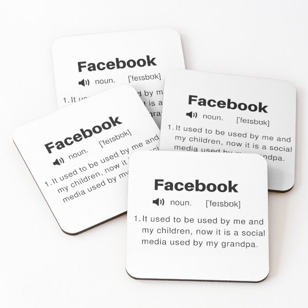 Item preview, Funny Facebook Definition designed and sold by Sleepy Cat Design.